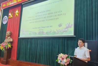 Tập huấn công tác quản lý tài chính, tài sản cho chủ tài khoản và kế toán các đơn vị thuộc Sở Giáo dục và Đào tạo